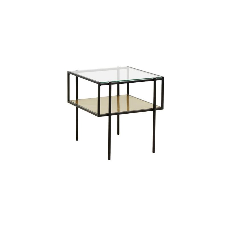 NORDAL PARANA SOFABORD SORT/GYLDEN - 45