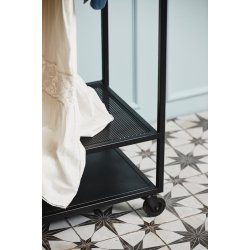 NORDAL ALTA GARDEROBESKAB M/HJUL SORT - 190