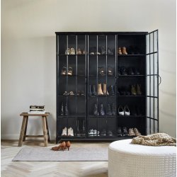 NORDAL DOWNTOWN VITRINESKAB SORT - 180