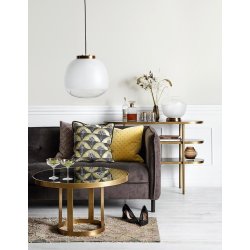 NORDAL LUXURY SOFABORD GULD/SORT - 80