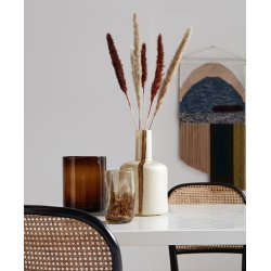 NORDAL WICKY SPISEBORDSSTOL M/FLET SORT/NATUR - 86