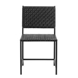 NORDAL NASS SPISEBORDSSTOL FLETTET LDER SORT - 87