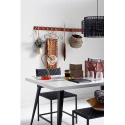 NORDAL NASS SPISEBORDSSTOL FLETTET LDER SORT - 87