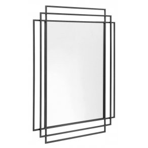 NORDAL SQUARE SPEJL I JERN SORT - 97