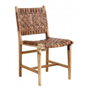 NORDAL AYA SPISEBORDSSTOL FLETTET LDER NATUR - 85