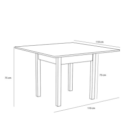 H�BSCH GEO SPISEBORD NATUR - 110