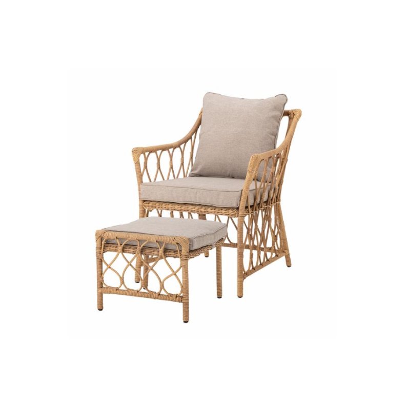 BLOOMINGVILLE BELLUCE LOUNGESTOL MED TABURET - 72