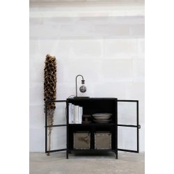 TRADEMARK LIVING BARACK GLASKABINET INDUSTRIELT LOOK - 94