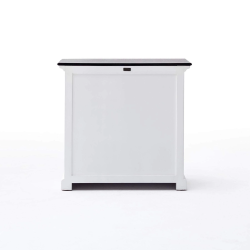 NOVASOLO HALIFAX CONTRAST KLASSISK HVID &amp; SORT LILLE SK�NK - 90