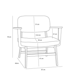 H�BSCH HAZE LOUNGESTOL GR� - 80