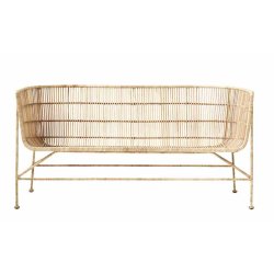 HOUSE DOCTOR CUUN SOFA M/ARMLN RATTAN NATUR - 140