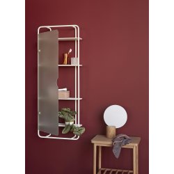 HBSCH FORM VGREOL M/4 HYLDER GLAS/METAL HVID - 106