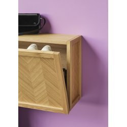 HBSCH HERRINGBONE SKOSKAB LARGE NATUR - 100