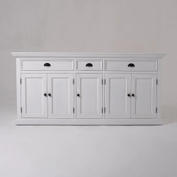 NOVASOLO HALIFAX KLASSISK HVID REOL MED 5 L�GER 3 SKUFFER HVID - 220