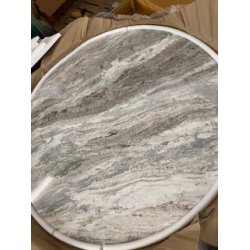 NORDAL ERIE SPISEBORD TR/MARMOR HVID - 140