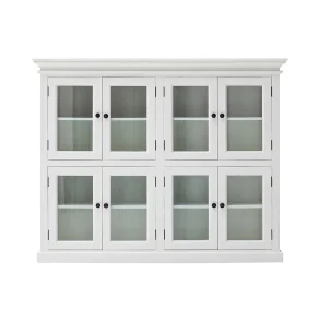 NOVASOLO KLASSISK HVID LARGE VITRINESKAB - 165