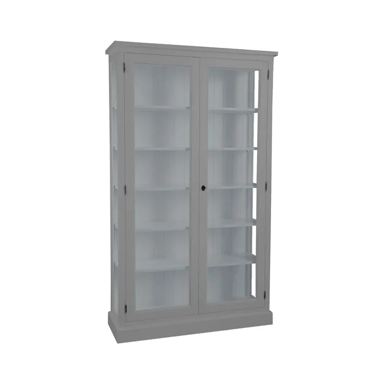 LIVINGOODIES H�J VITRINSKAB HONFLEUR GR�/BL�GR� - 120