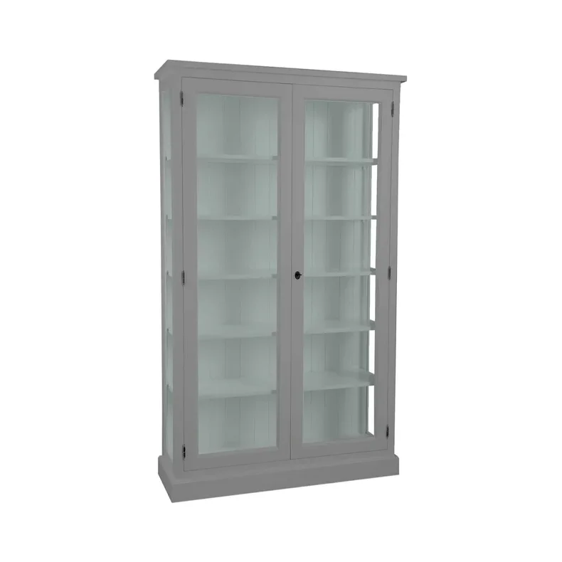 LIVINGOODIES H�J VITRINSKAB HONFLEUR GR�/GR�N - 120