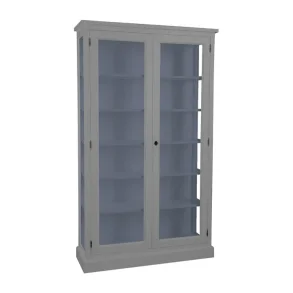 LIVINGOODIES H�J VITRINSKAB HONFLEUR GR�/BL� - 120