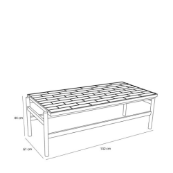 H�BSCH MOTIF SOFABORD FLERFARVET - 132