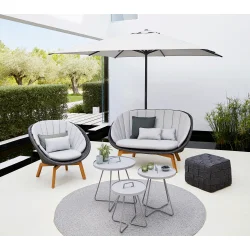 CANE-LINE CURVE LOUNGESTOL - NATURAL 77