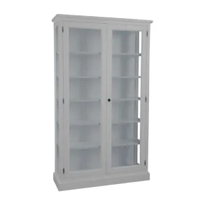 LIVINGOODIES H�J VITRINSKAB HONFLEUR LYSEGR�/BL�GR� - 120