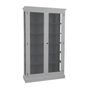 LIVINGOODIES H�J VITRINSKAB HONFLEUR LYSEGR�/M�RKEGR� - 120