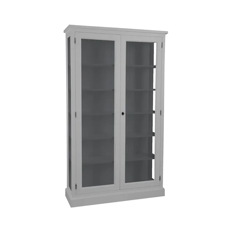 LIVINGOODIES H�J VITRINSKAB HONFLEUR LYSEGR�/M�RKEGR� - 120