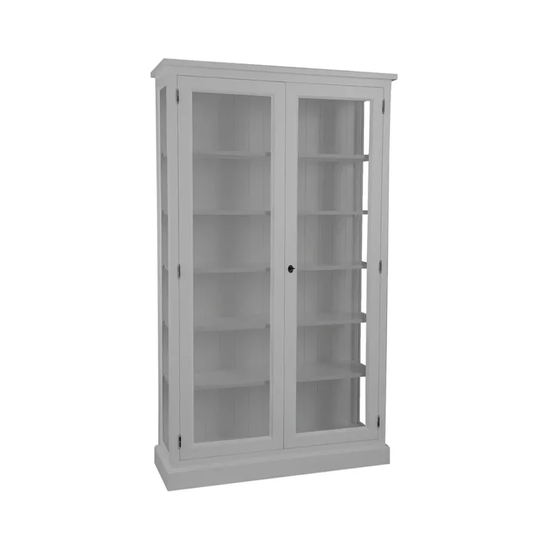 LIVINGOODIES H�J VITRINSKAB HONFLEUR LYSEGR�/GR� - 120
