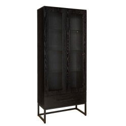 LENE&#8239;BJERRE&#8239;LAVALL SORT VITRINSKAB - 80