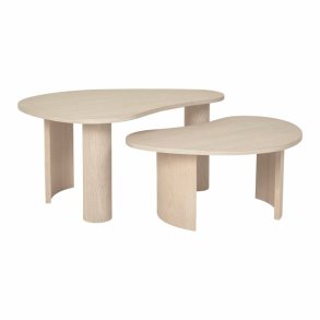 LENE BJERRE DRPE - SOFABORD S/2 MRK HVID - 95/79