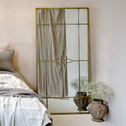 CHIC ANTIQUE SPEJL M. BLOMST - 180
