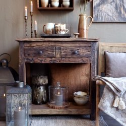 CHIC ANTIQUE GRIMAUD KONSOLBORD M. 2 SKUFFER - 80