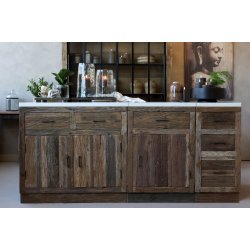 CHIC ANTIQUE GRIMAUD KOMMODE M. MARMORPLADE - 97