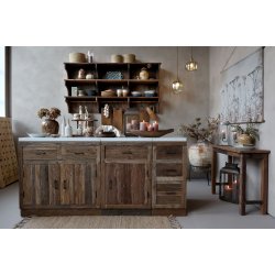 CHIC ANTIQUE GRIMAUD KOMMODE M. MARMORPLADE - 97