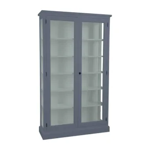 LIVINGOODIES H�J VITRINSKAB HONFLEUR BL�/GR�N - 120