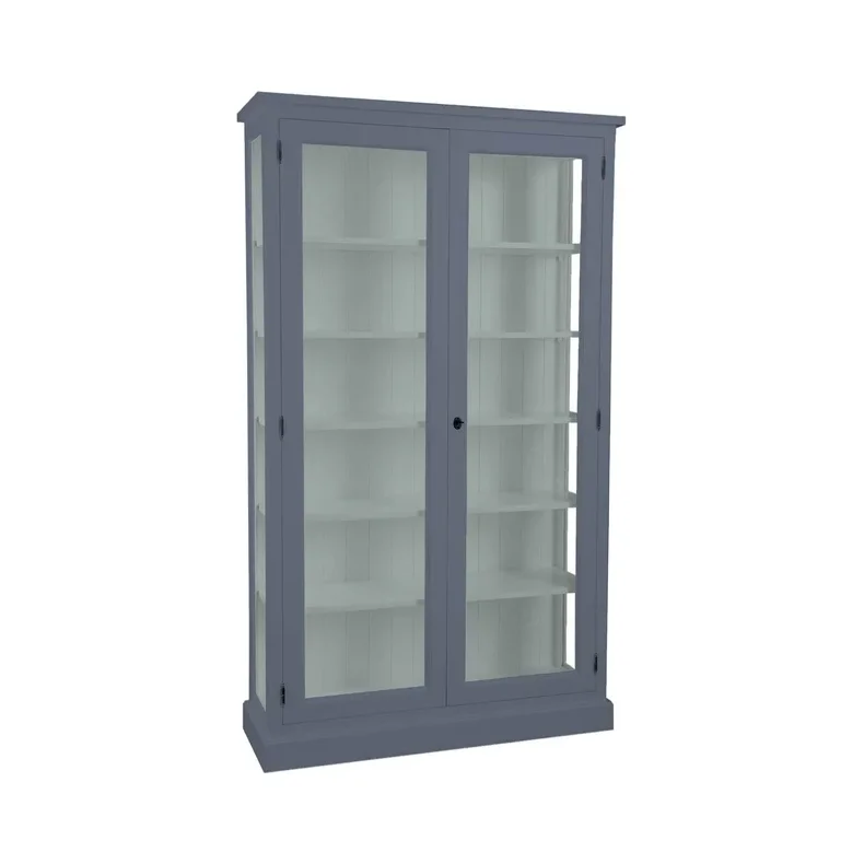 LIVINGOODIES H�J VITRINSKAB HONFLEUR BL�/GR�N - 120