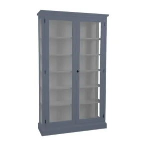 LIVINGOODIES H�J VITRINSKAB HONFLEUR BL�/GR� - 120