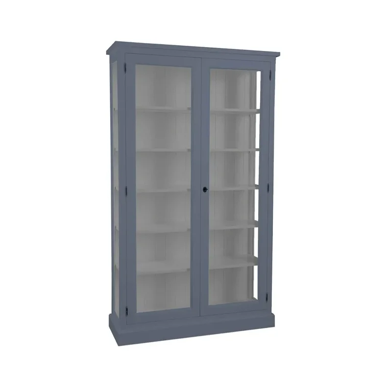 LIVINGOODIES H�J VITRINSKAB HONFLEUR BL�/GR� - 120
