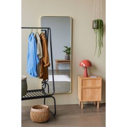 HBSCH RETRO GULVSPEJL MESSING - 152