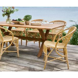 Sika Design Robert Spisebordsstol alu/rattan - 81