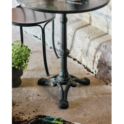 NORDAL CAFEBORD MARMOR RUNDT SORT - 60