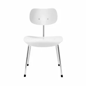 PLEASE WAIT TO BE SEATED EIERMANN SE68 STOL HVID/CHROMESTEL - 44