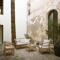 TINE K HOME COMO LOUNGEBORD POLYRATTAN NATUR - 40