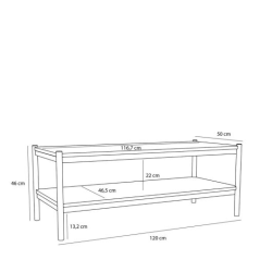 H�BSCH SEIZE SOFABORD NATUR - 120