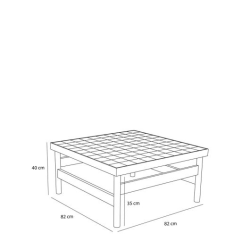 H�BSCH SKAK SOFABORD EG - 82