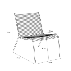 H�BSCH STRING LOUNGESTOL LYSEGR� - 75