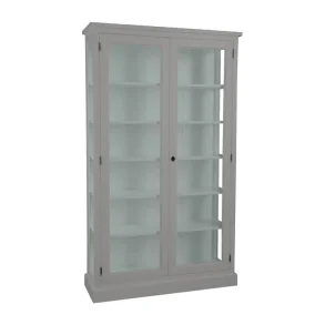 	 LIVINGOODIES H�J VITRINSKAB HONFLEUR GR�BRUN/GR�N- 120