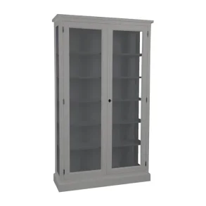 LIVINGOODIES H�J VITRINSKAB HONFLEUR GR�BRUN/M�RKEGR� - 120