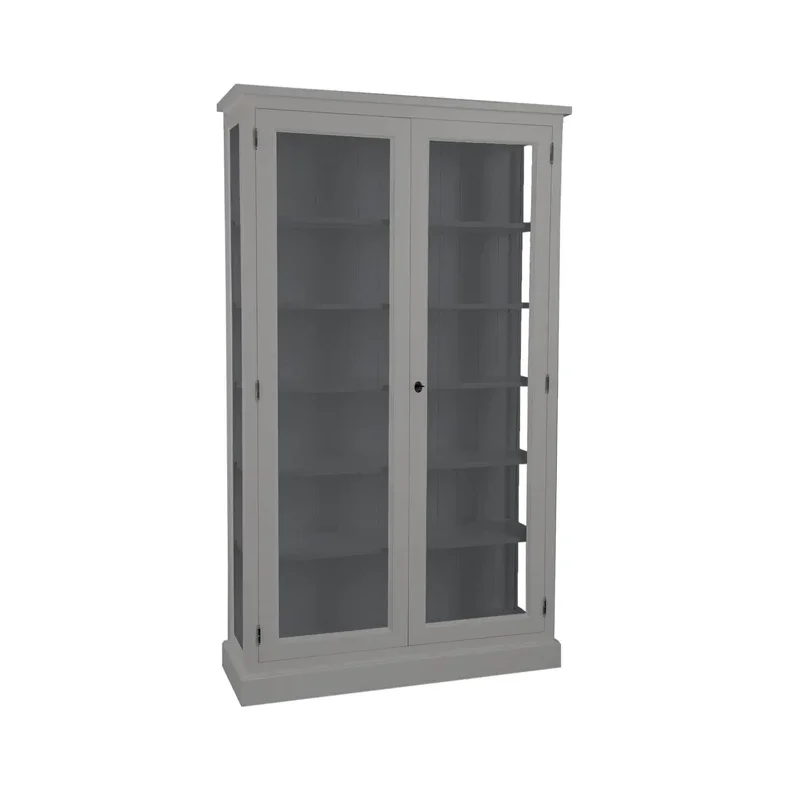 LIVINGOODIES H�J VITRINSKAB HONFLEUR GR�BRUN/M�RKEGR� - 120